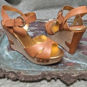 Summer Wedges, Leather & Woven Accents